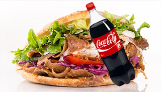 Döner Kebap + Coca Cola